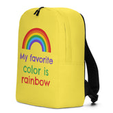 My Favourite Color Is Rainbow Minimalist Backpack